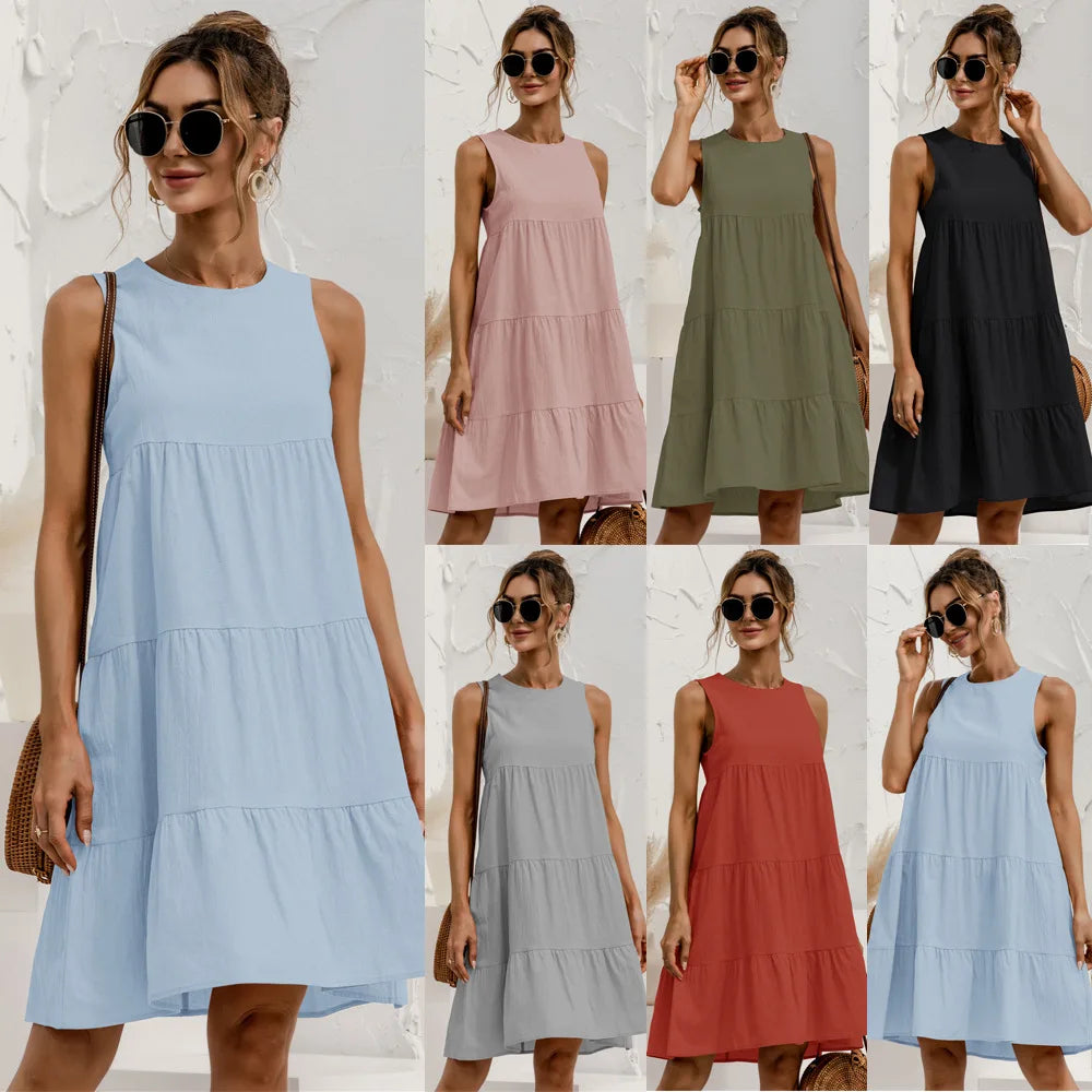 Loose sleeveless dress