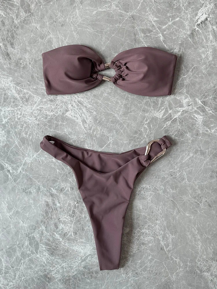 Zoe bandeau bikini set