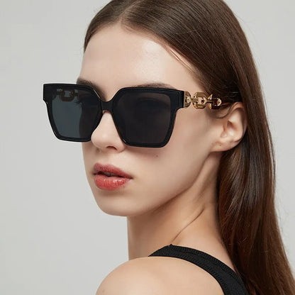 Dazzling golden style sunglasses