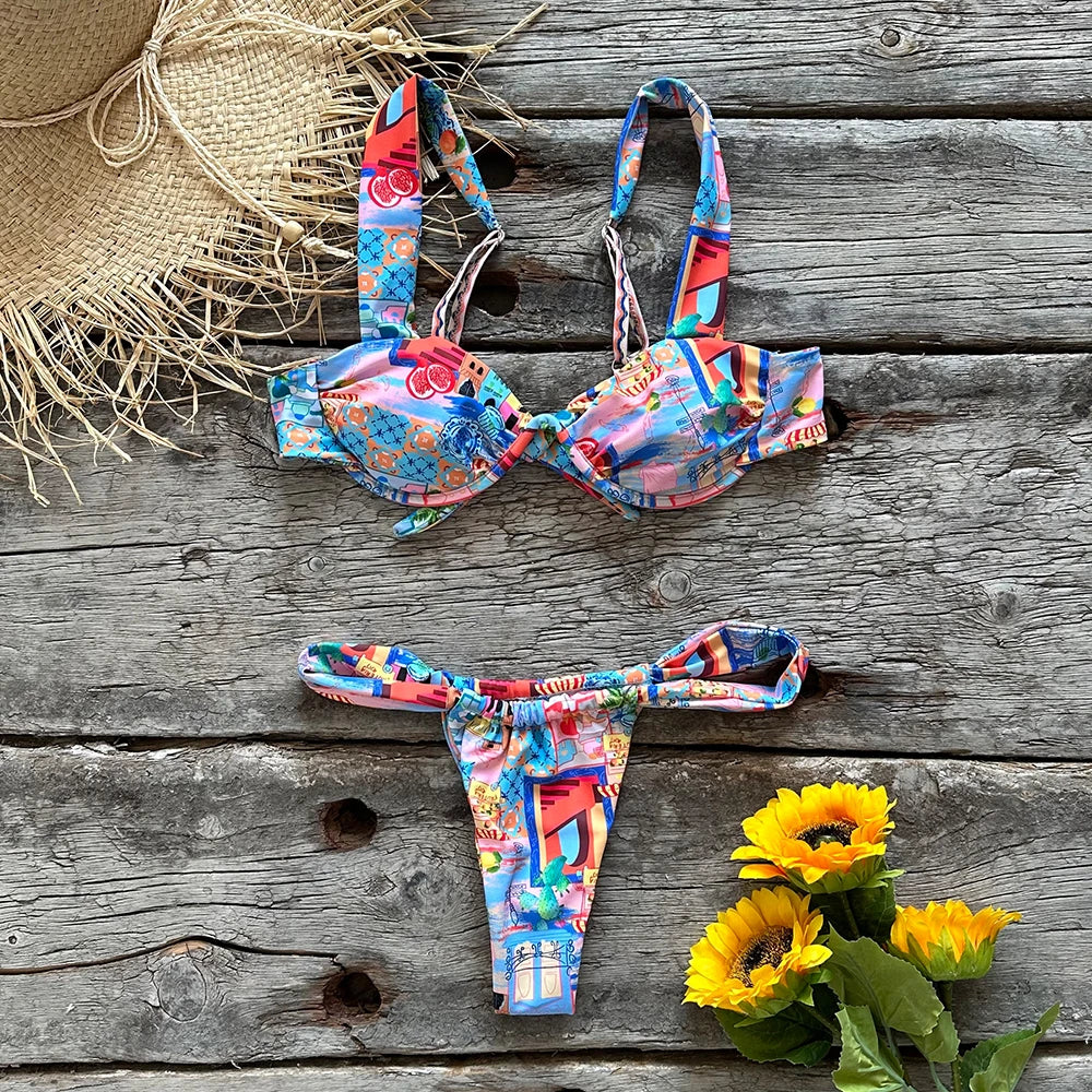 Ana floral bikini set