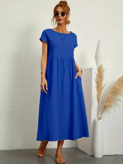 Susanne - Elegant dress with short sleeves