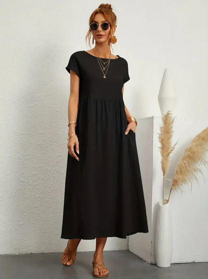 Susanne - Elegant dress with short sleeves