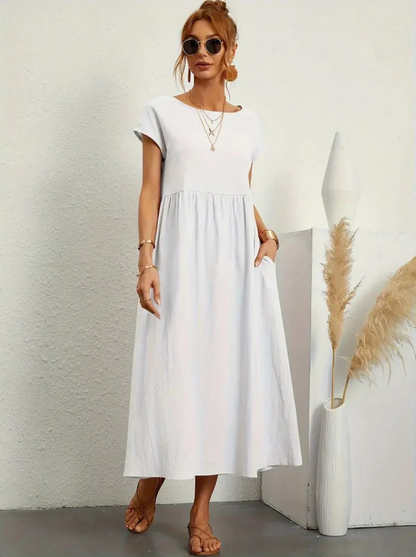 Susanne - Elegant dress with short sleeves