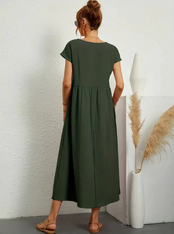 Susanne - Elegant dress with short sleeves