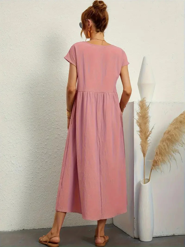 Susanne - Elegant dress with short sleeves