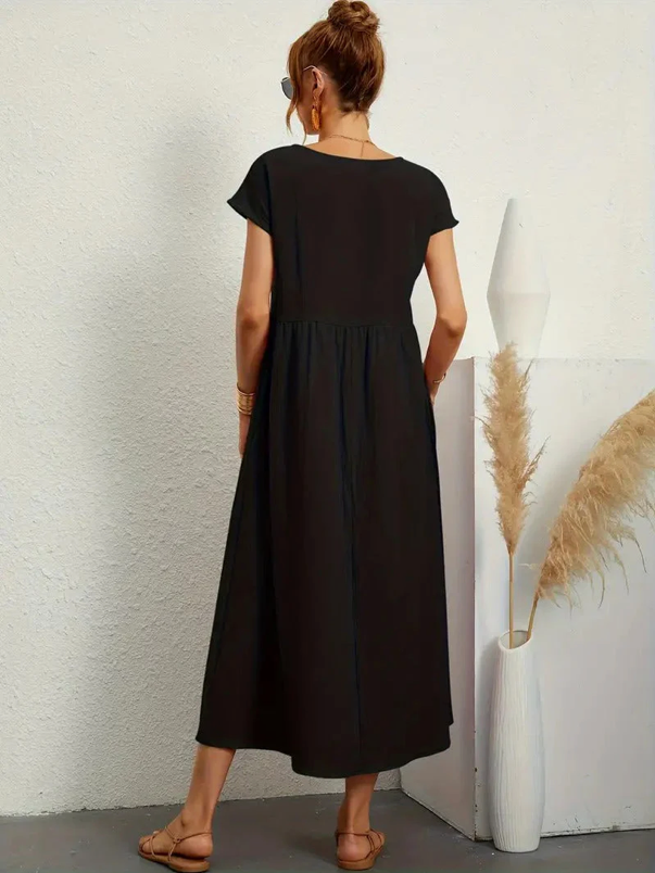 Susanne - Elegant dress with short sleeves